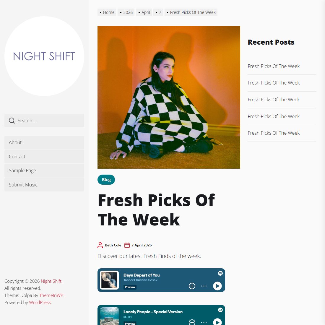 Night Shift — Fresh Picks of the Week